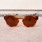 Gold Rounded Sunglasses