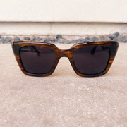 Brown Wave Acetate Sunglasses