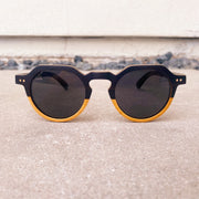 Split Walnut Maple Square Rounded Wood Sunglasses