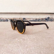 Split Walnut Maple Square Rounded Wood Sunglasses