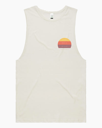 Friends Like The Sun Men's Muscle Tank- Natural