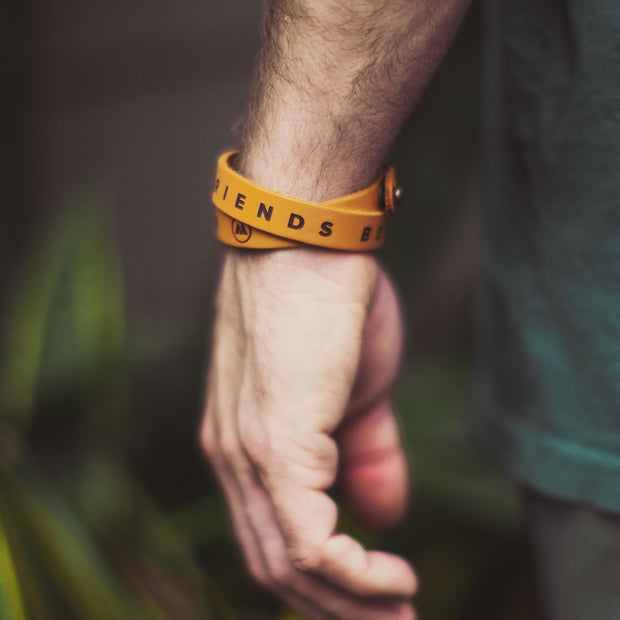 Friends Like The Sun Leather Bracelet