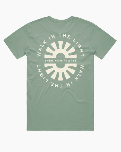 Walk in The Light Tee- Sage