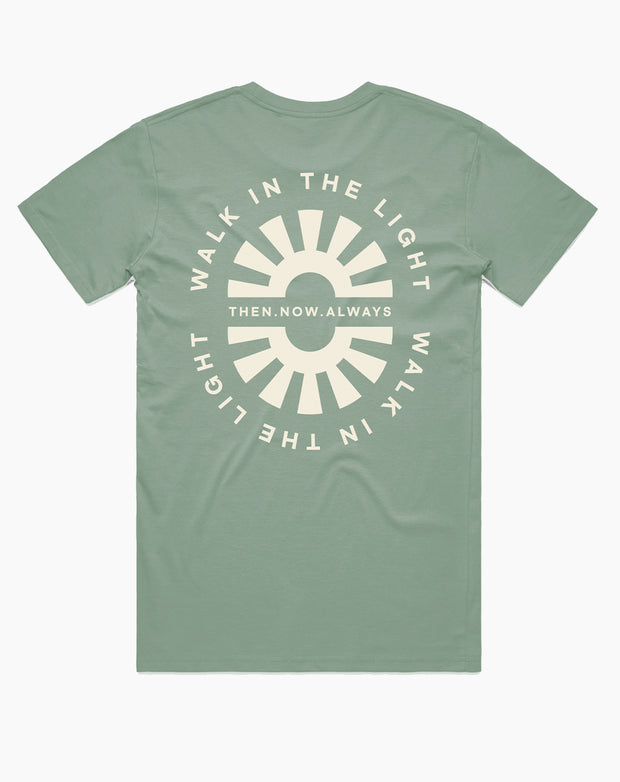 Walk in The Light Tee- Light Green